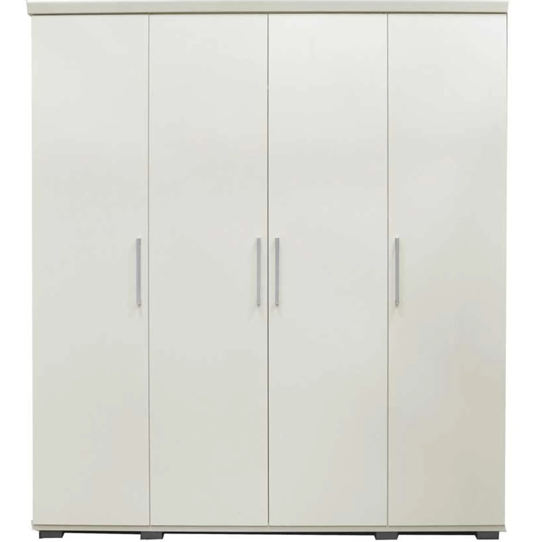 Mike 4-türiger Kleiderschrank: Weiß | 183x160x52cm