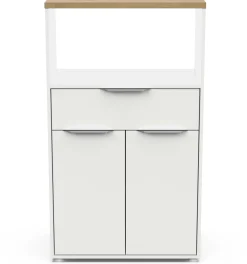 Mikrowellenschrank Access | 70,5 x 39,6 x 122,7 cm | Weiß