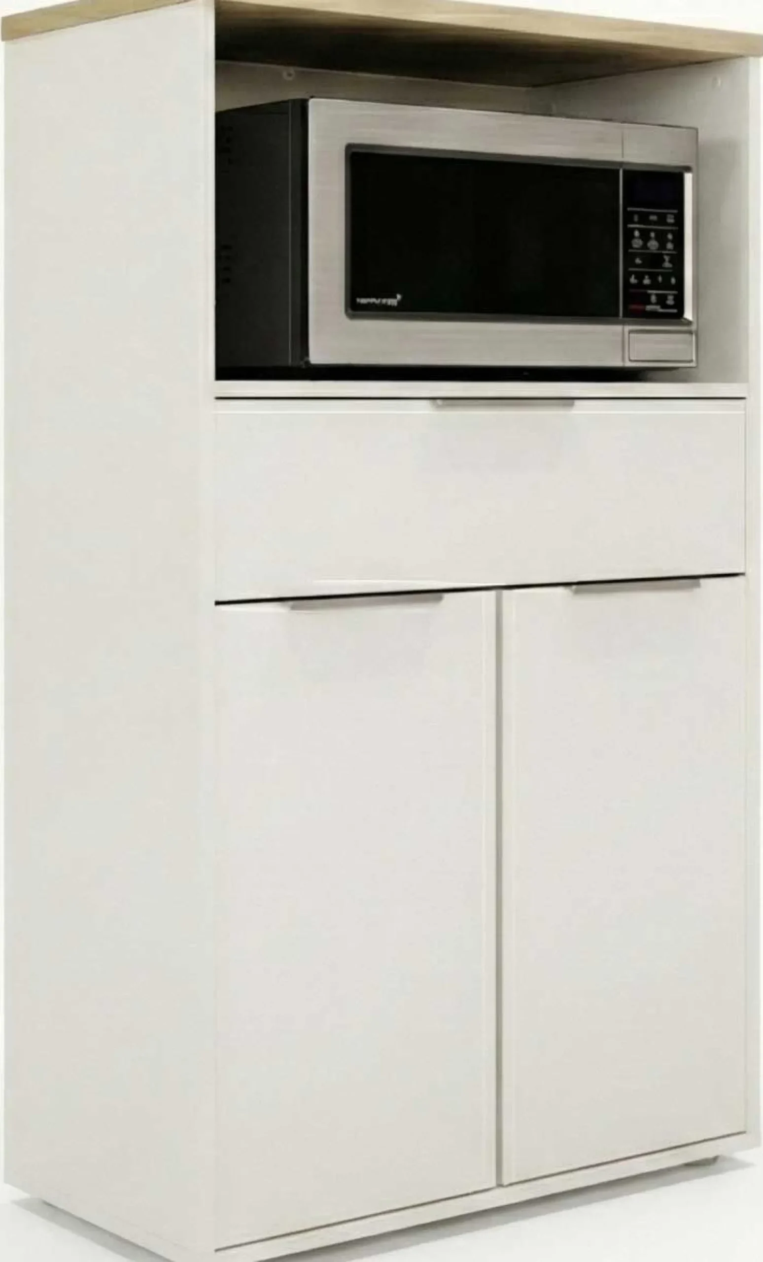 Mikrowellenschrank Access | 70,5 x 39,6 x 122,7 cm | Weiß