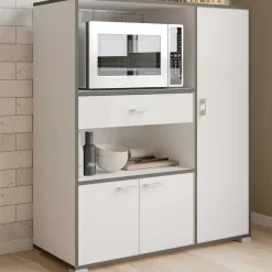 Mikrowellenschrank Zira mattweiß