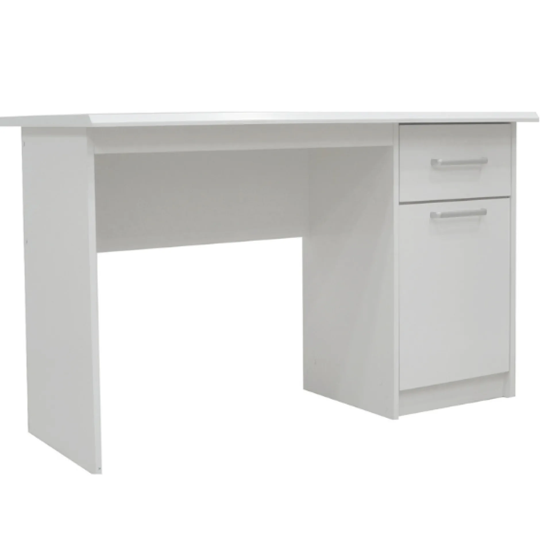 Milou Weißes Bureau 1 Schublade 1 Tür | H-75 x B-121 x T-60 cm