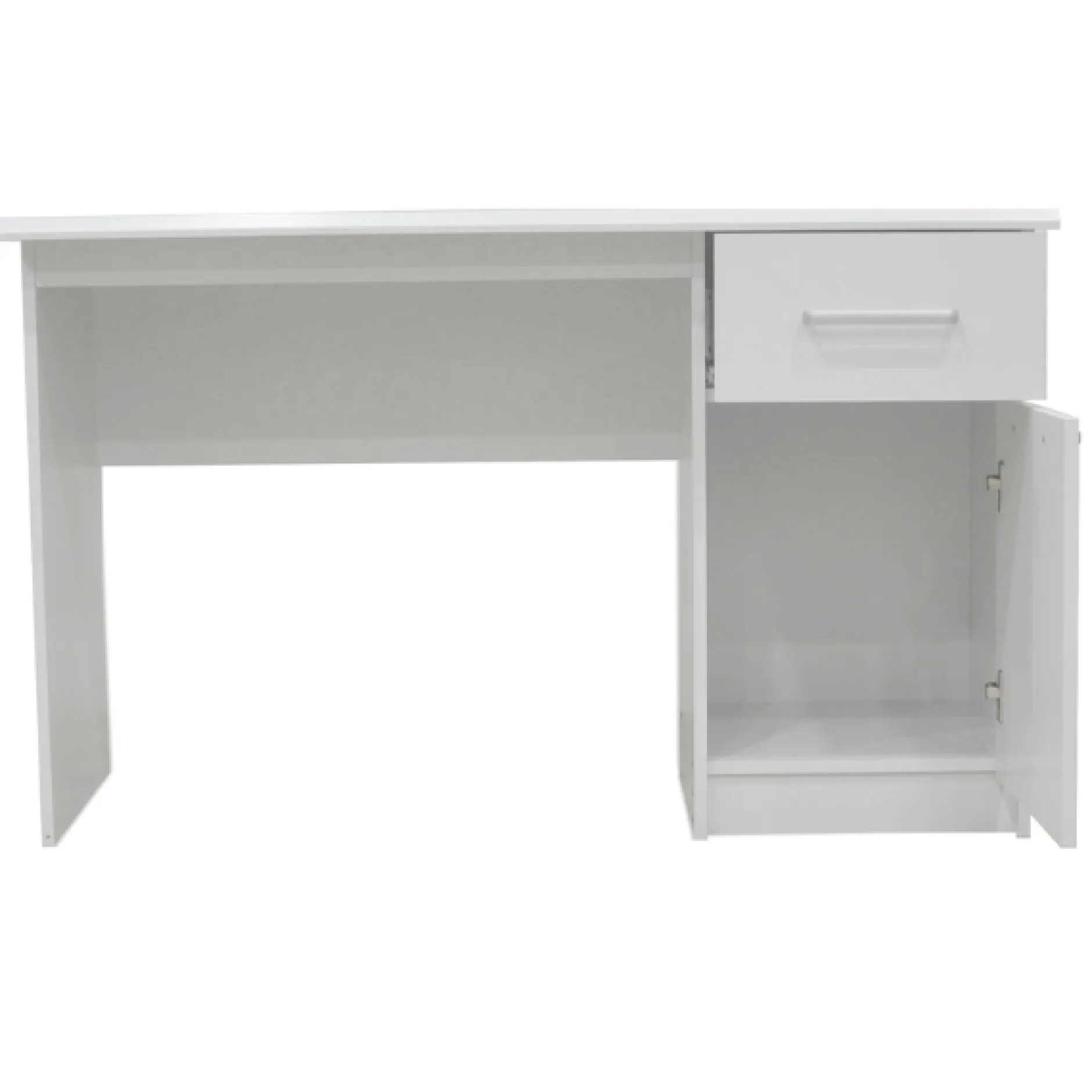 Milou Weißes Bureau 1 Schublade 1 Tür | H-75 x B-121 x T-60 cm