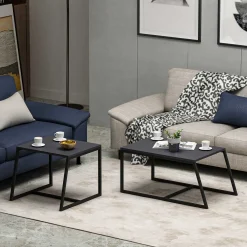 Minimal Couchtisch | 100 % MELAMIN | Anthrazit