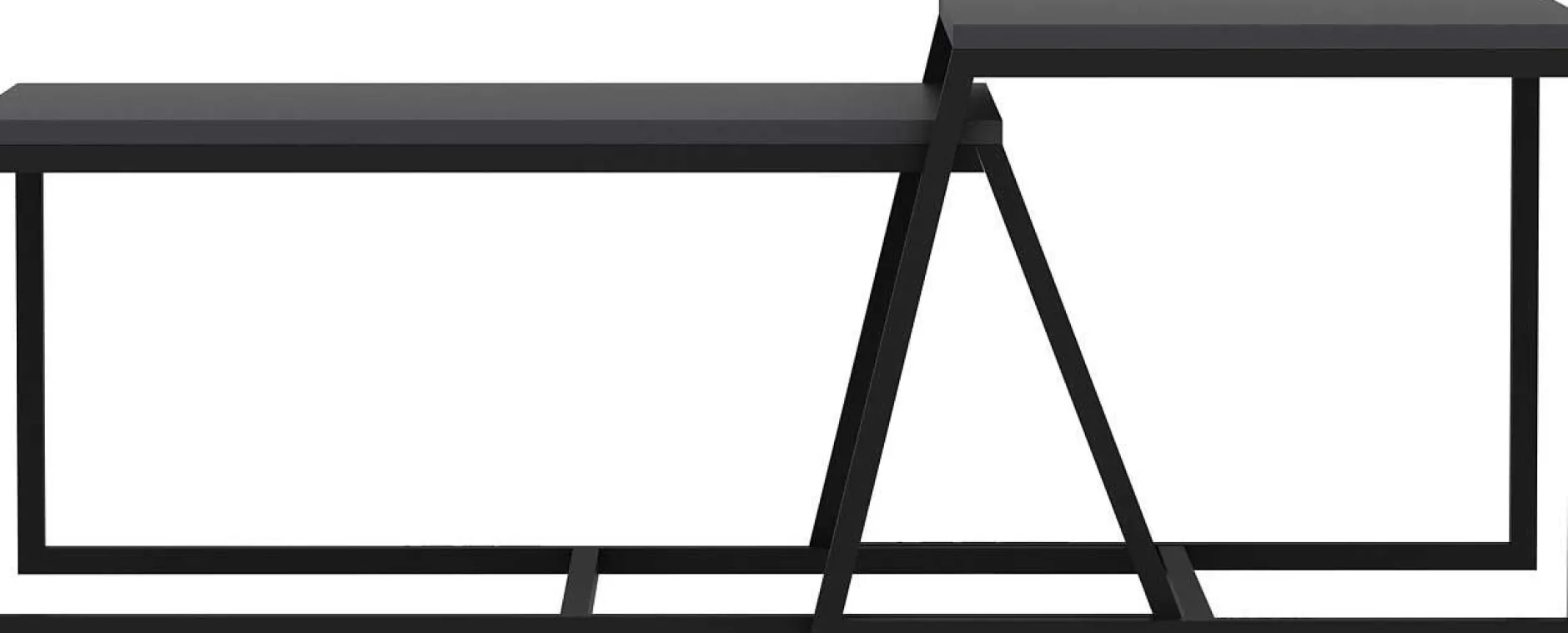 Minimal Couchtisch | 100 % MELAMIN | Anthrazit