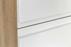 Mittelgroßer Aufbewahrungsschrank Varese | 65 x 35 x 130 cm | Weiß