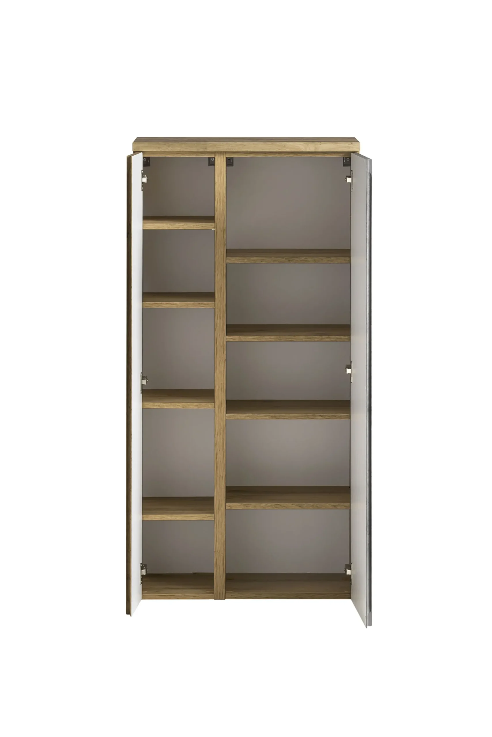 Mittelgroßer Aufbewahrungsschrank Varese | 65 x 35 x 130 cm | Betonfarbenes Design