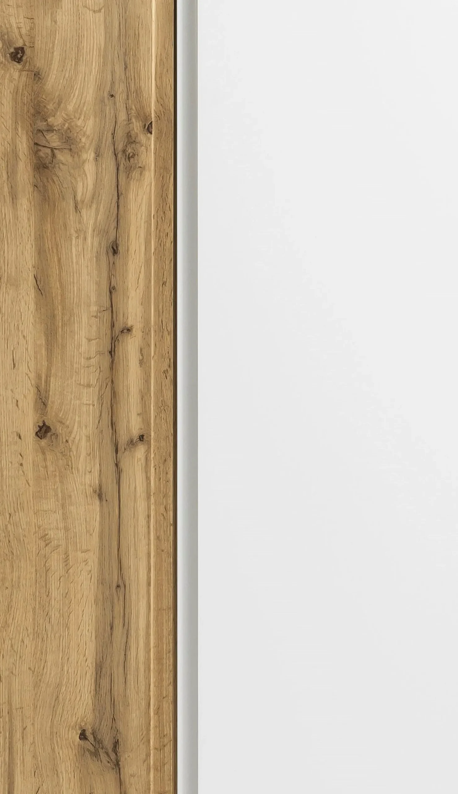 Mittelgroßer Aufbewahrungsschrank Varese | 65 x 35 x 130 cm | Weiß