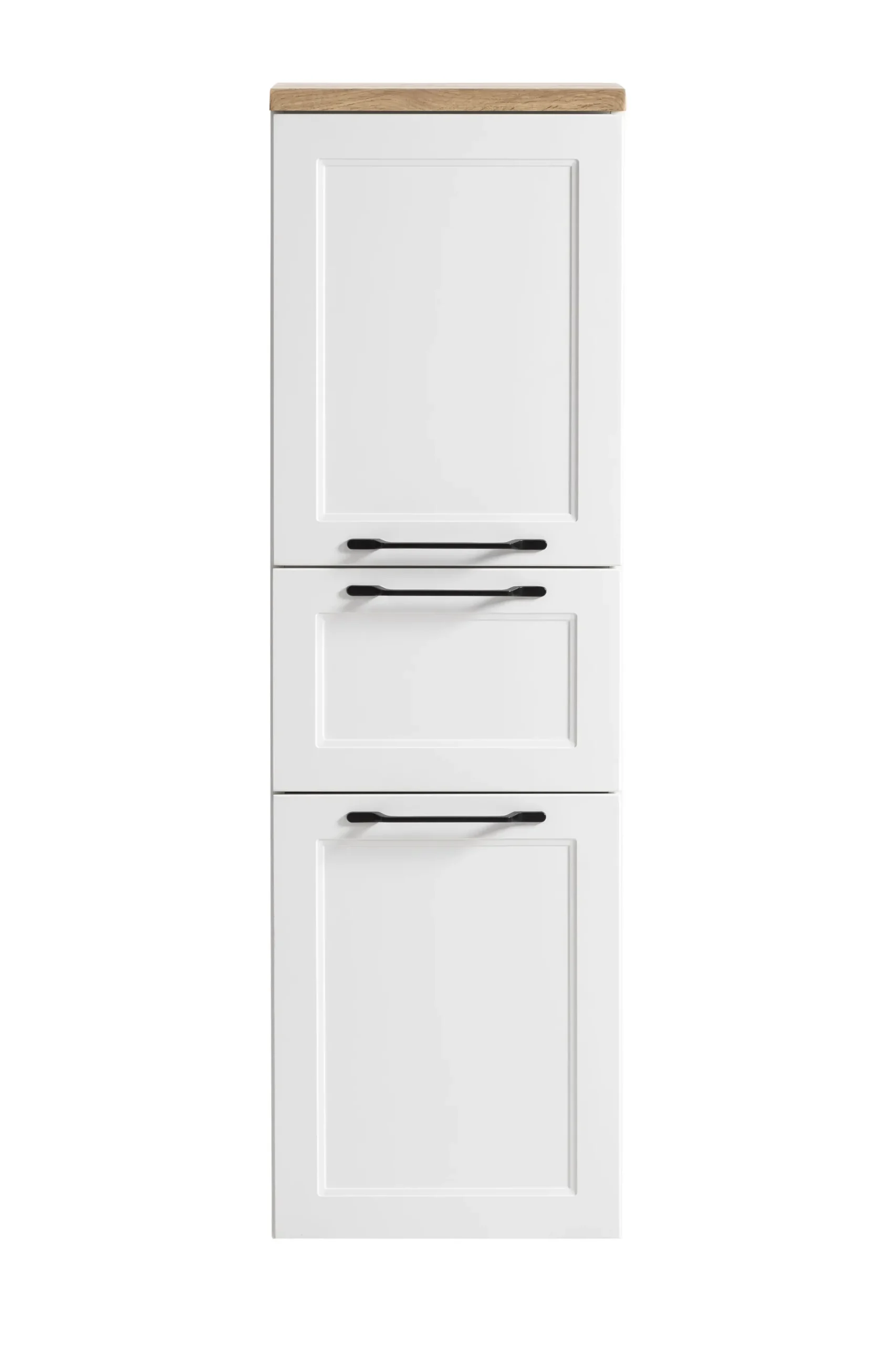 Mittelgroßer Lagerschrank Meran | 40 x 35 x 130 cm | Weiß