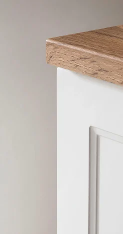 Mittelgroßer Lagerschrank Meran | 40 x 35 x 130 cm | Weiß
