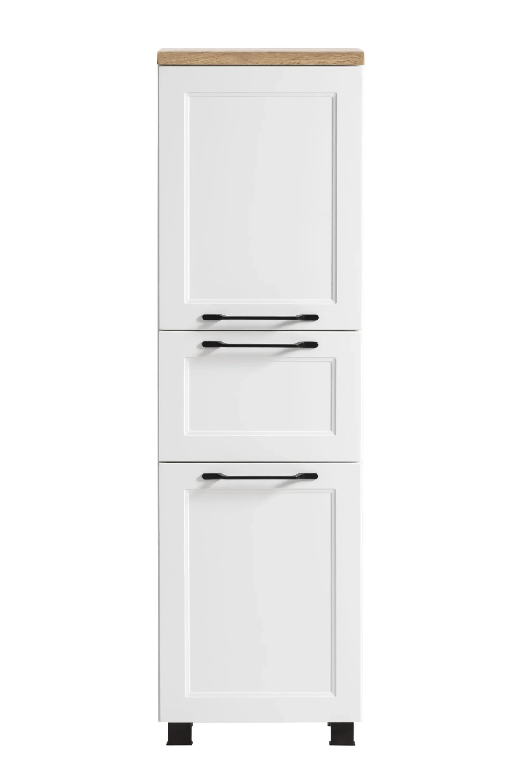 Mittelgroßer Lagerschrank Meran | 40 x 35 x 130 cm | Weiß
