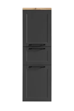 Mittelgroßer Lagerschrank Meran | 40 x 35 x 130 cm | Grau