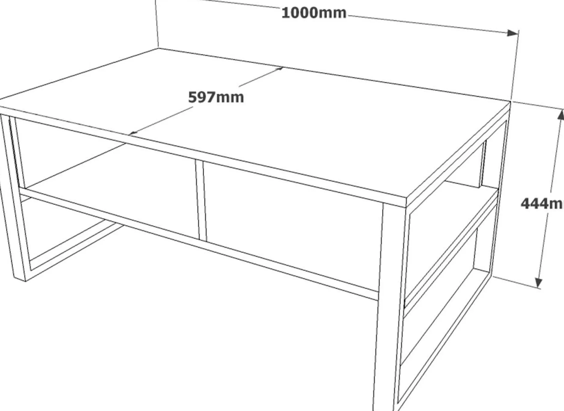 ML34 Couchtisch | 100 % MELAMIN | Silber