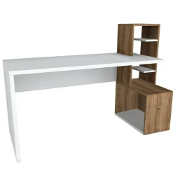 18mm Schreibtisch aus weißem Nussbaum