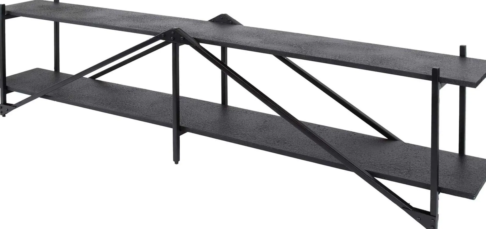 Moderner TV-Schrank 220cm XL Piega in Grau
