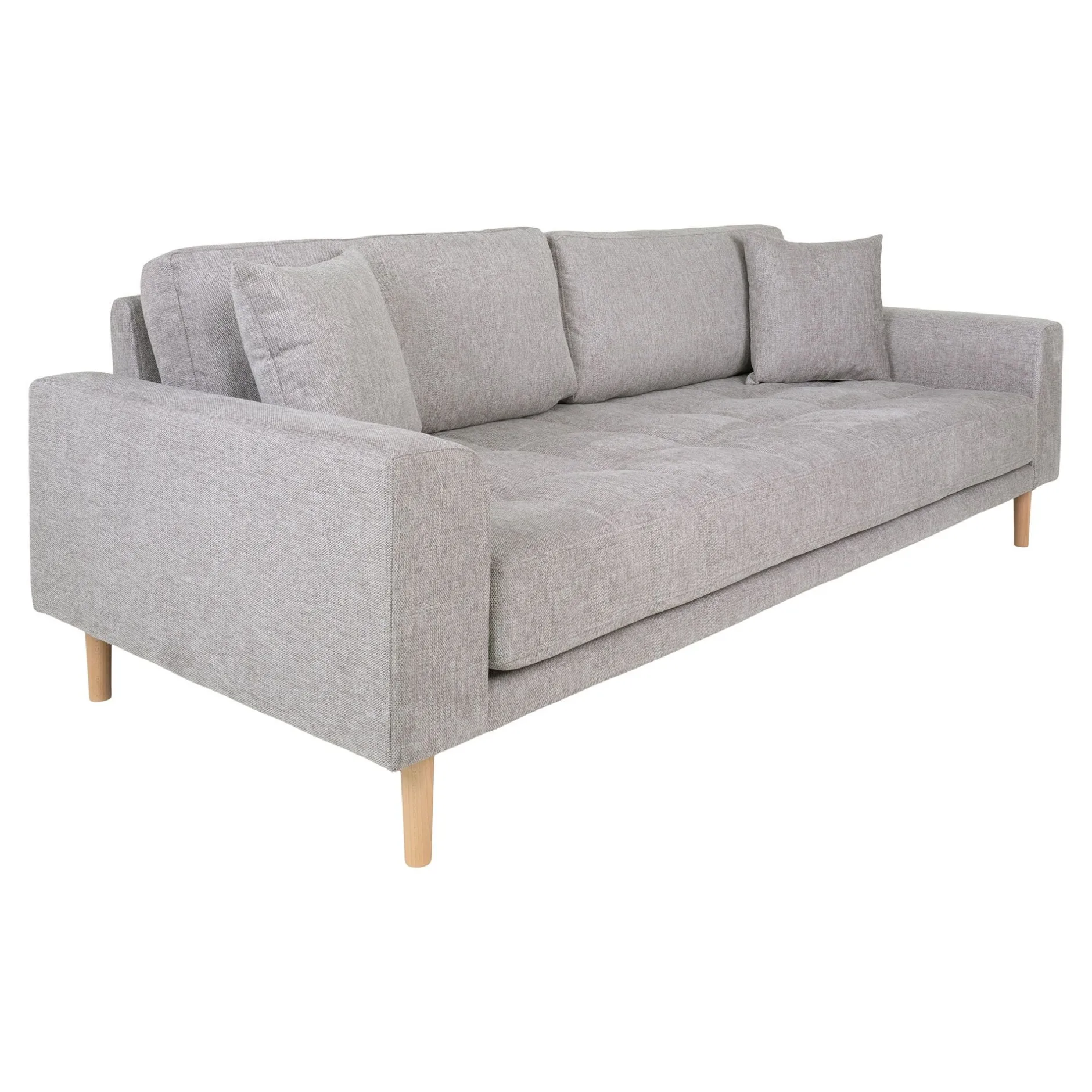 Modernes Lido 3-Sitzer Sofa - Hellgrau