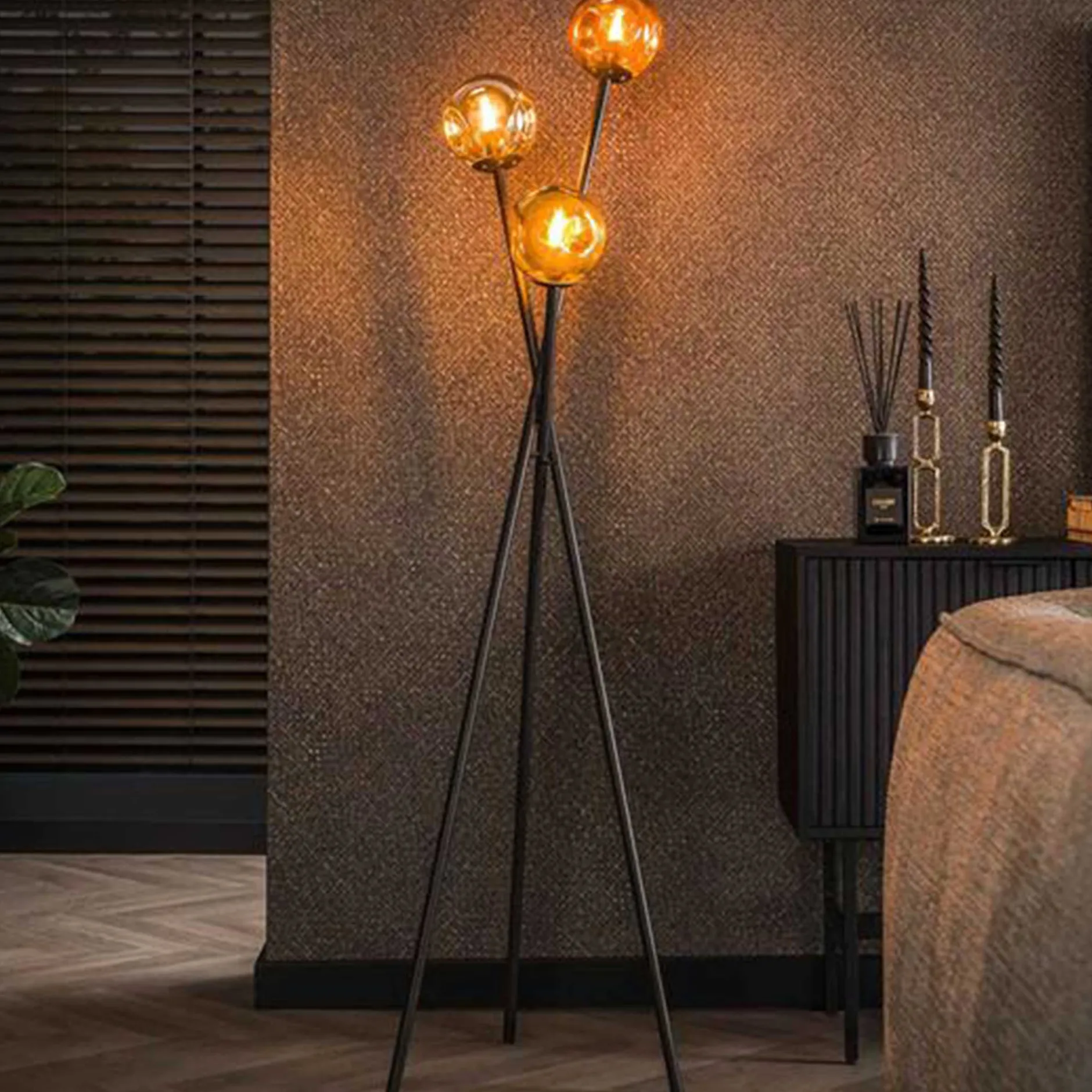 MollieStehlampe -chrom/gold/kupfer