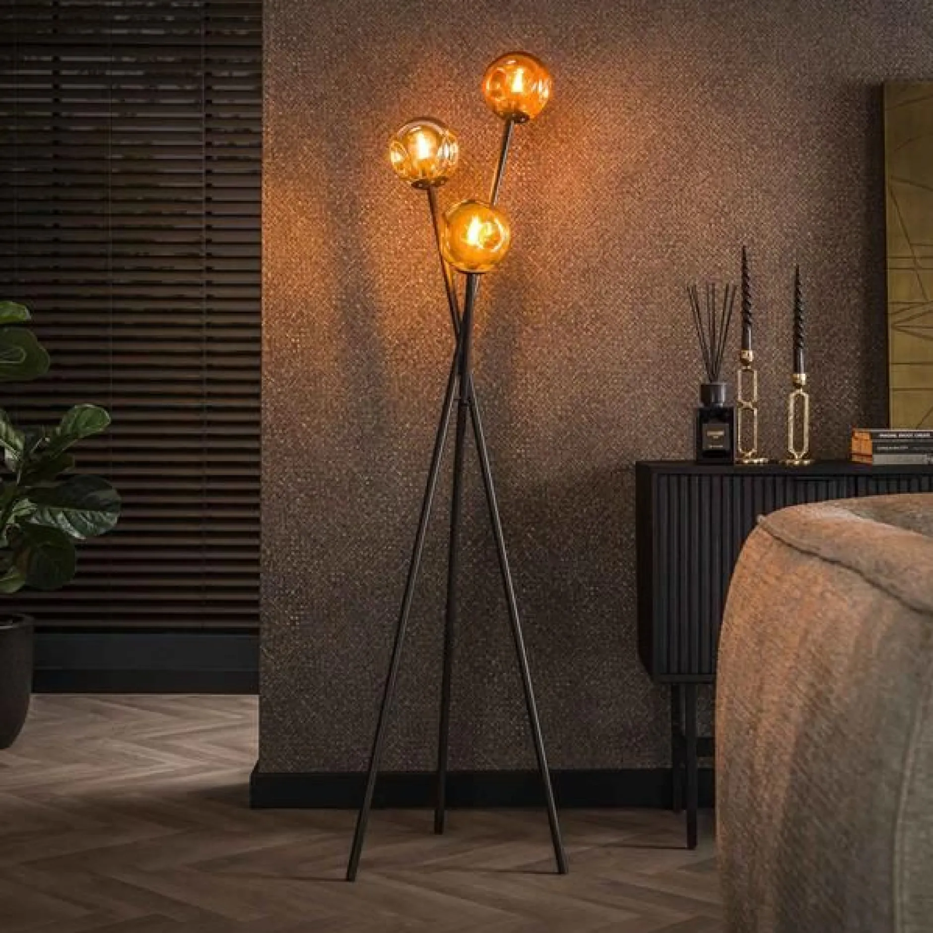 MollieStehlampe -chrom/gold/kupfer