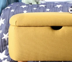 Moouv C Sitzpuff | 50 % BAUMWOLLE / 50 % SAMT | Gelb