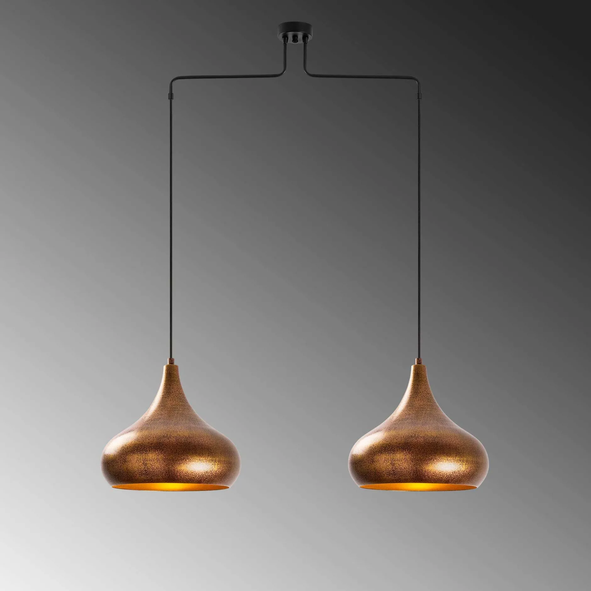 Muba Kronleuchter | METALLGEHÄUSE | Patina