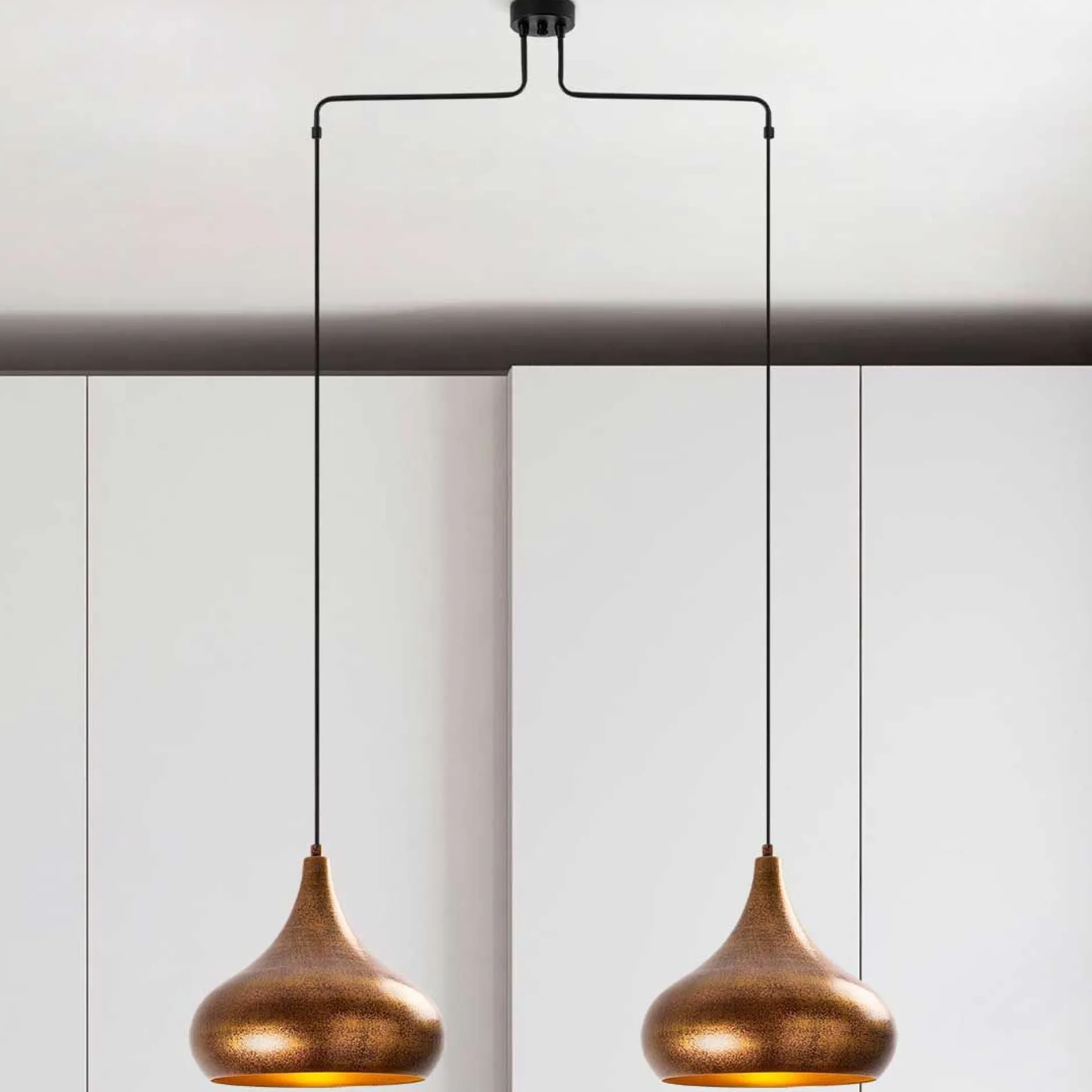 Muba Kronleuchter | METALLGEHÄUSE | Patina