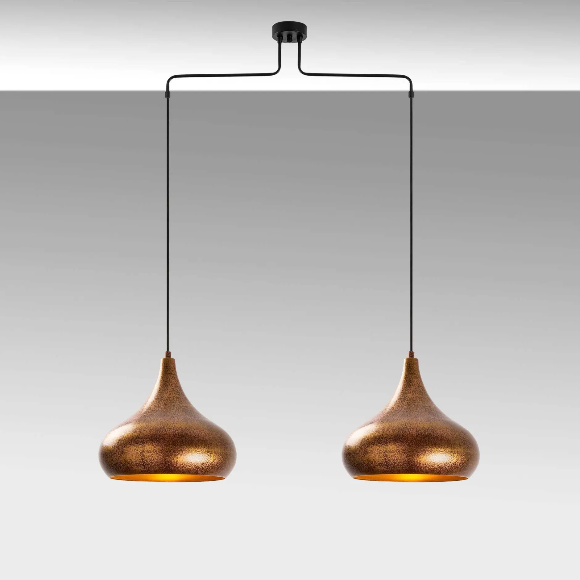 Muba Kronleuchter | METALLGEHÄUSE | Patina