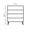 Multilux Mehrzweckschrank | 100 % MELAMIN | Sonomo, Grün, Gelb
