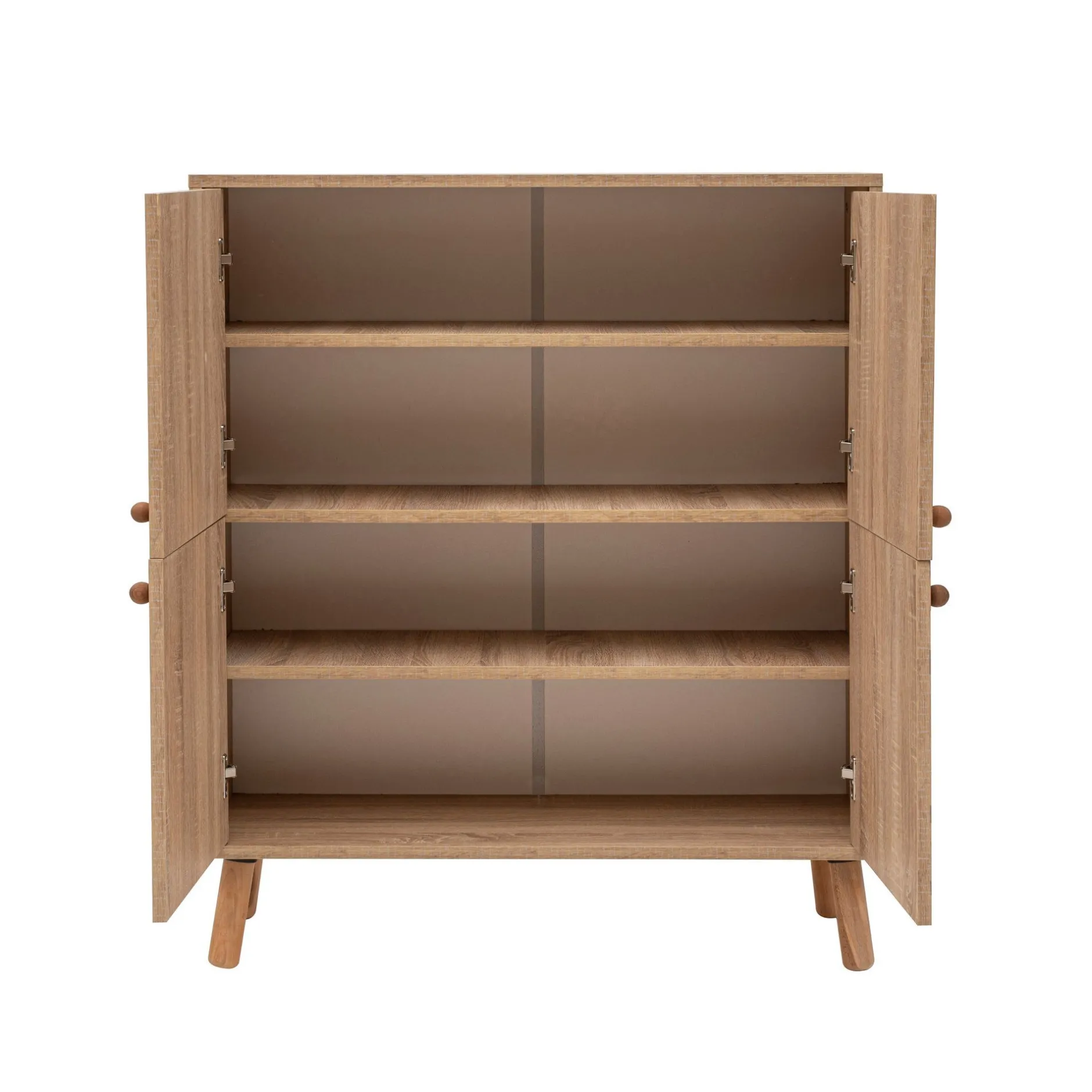 Multilux Mehrzweckschrank | 100 % MELAMIN | Sonomo, Grün, Gelb