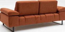 Mustang 2-Sitzer-Schlafsofa | BUCHENHOLZ / SPANPLATTE | Orange