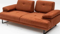 Mustang 2-Sitzer-Schlafsofa | BUCHENHOLZ / SPANPLATTE | Orange