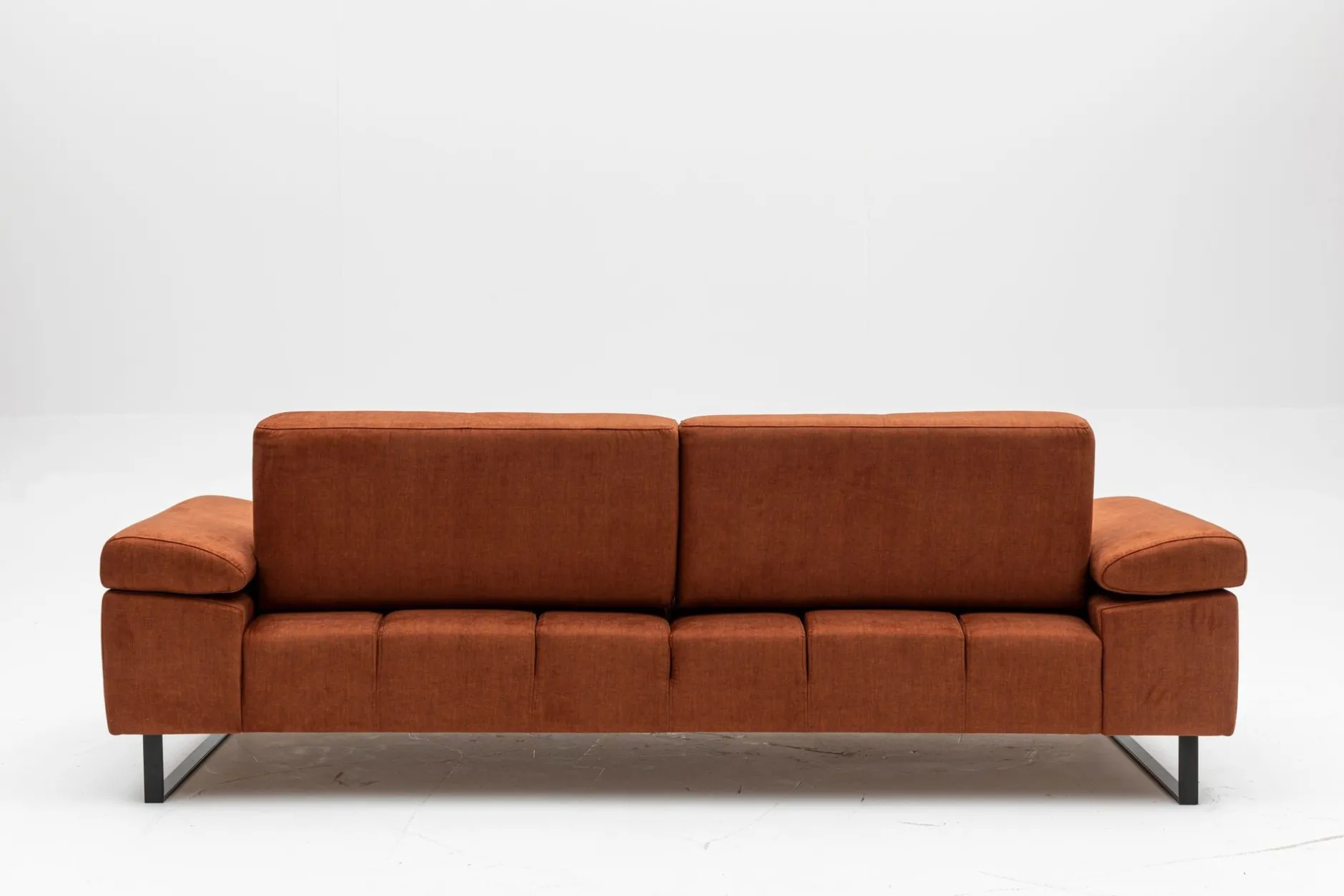 Mustang 3-Sitzer-Schlafsofa | BUCHENHOLZ / SPANPLATTE | Orange