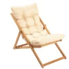 My006 Gartenstuhl | Buchenholzkörper | Braun, Creme