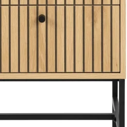 Nachttisch Albany - 46x40x70cm - 2 Schubladen - Eiche Dekor
