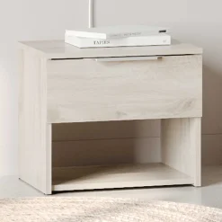 Nachttisch Micheline - 44x37x38cm - mit Schublade - Eiche Dekor