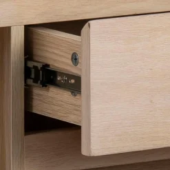 NaliniEsszimmer : Esstisch, Anrichte, Vitrine - Eiche hell furniert