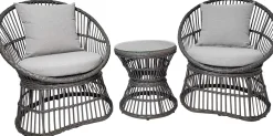 Natal Lounge-Set - mit Kissen - grau