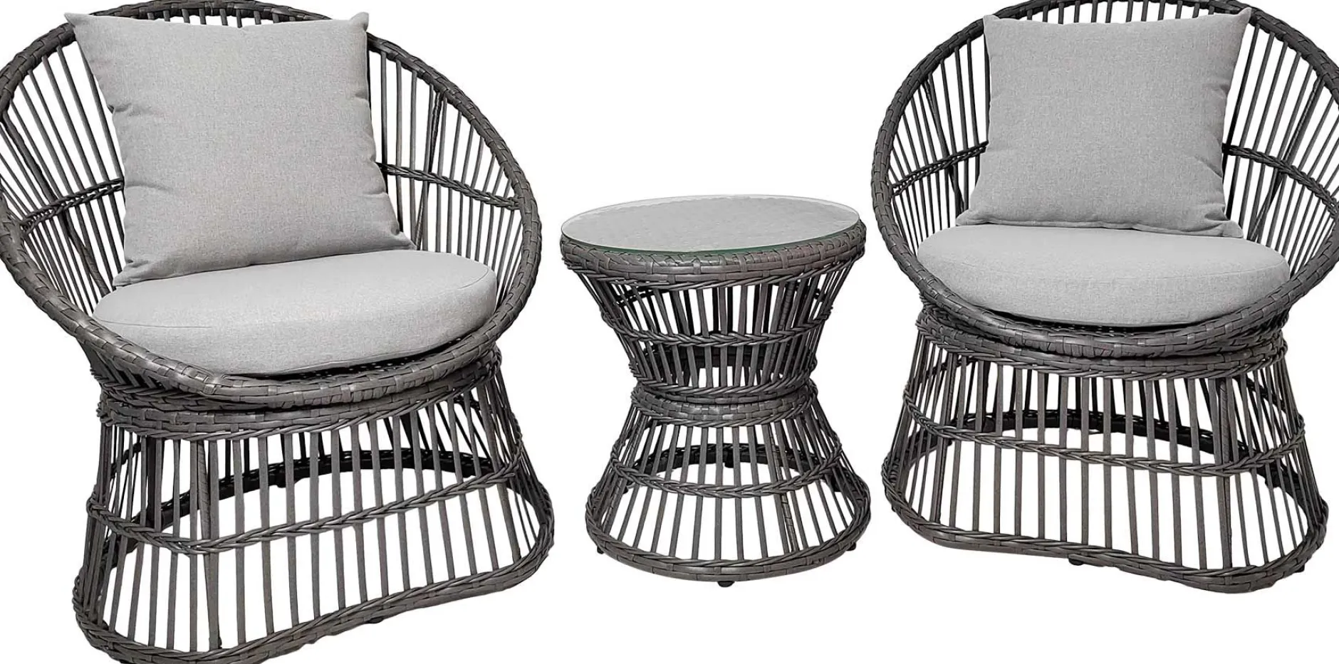 Natal Lounge-Set - mit Kissen - grau