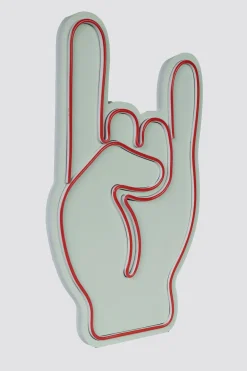 Neon Graph Dekorative LED-Beleuchtung aus Kunststoff | Rot | 25 x 44 x 3 cm