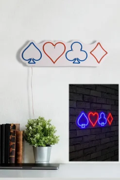 Neon Graph Dekorative LED-Beleuchtung aus Kunststoff | Mehrfarbig | 57 x 17 x 2 cm