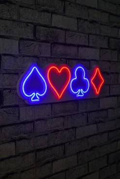 Neon Graph Dekorative LED-Beleuchtung aus Kunststoff | Mehrfarbig | 57 x 17 x 2 cm