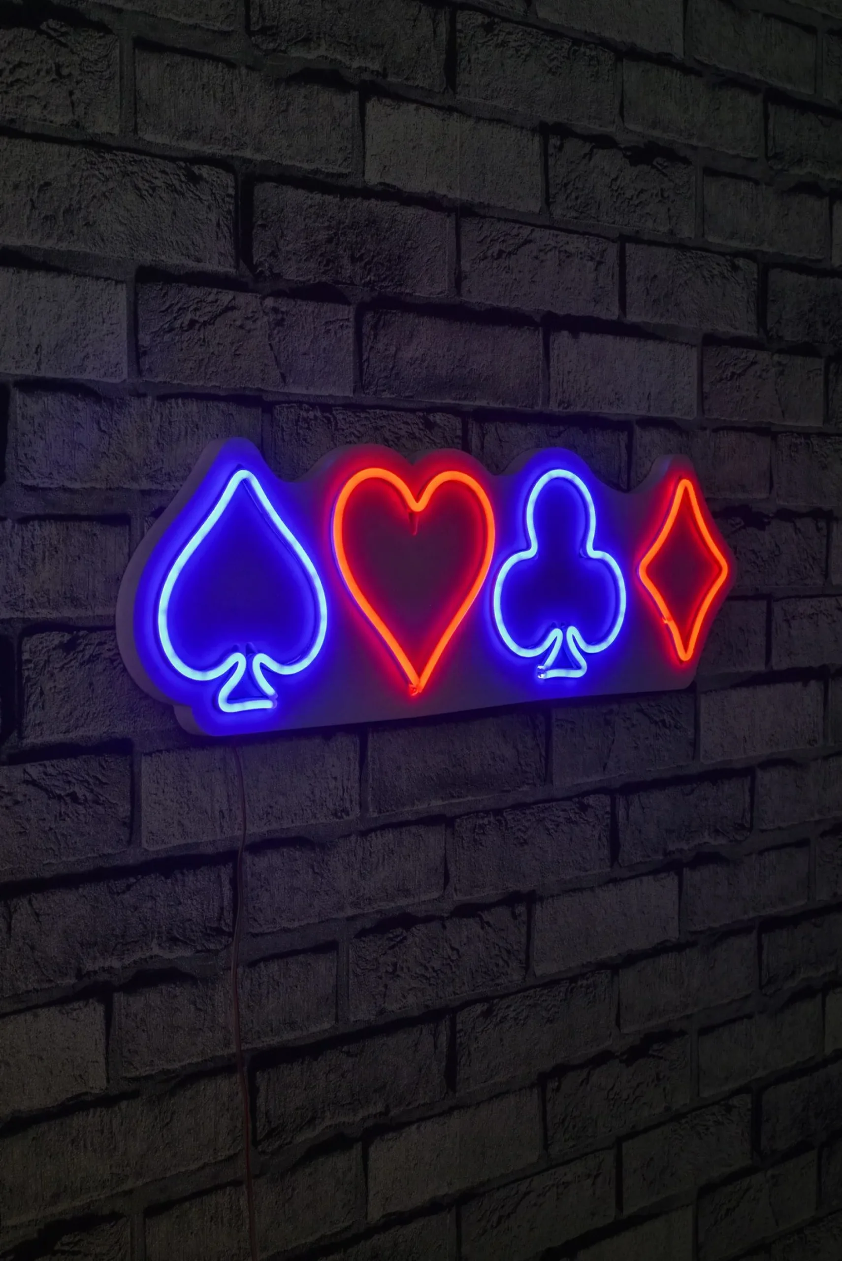 Neon Graph Dekorative LED-Beleuchtung aus Kunststoff | Mehrfarbig | 57 x 17 x 2 cm