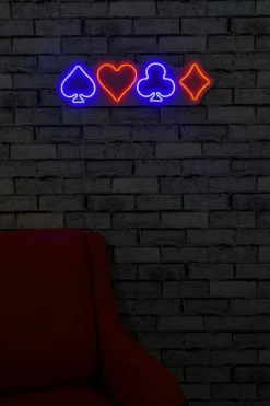 Neon Graph Dekorative LED-Beleuchtung aus Kunststoff | Mehrfarbig | 57 x 17 x 2 cm