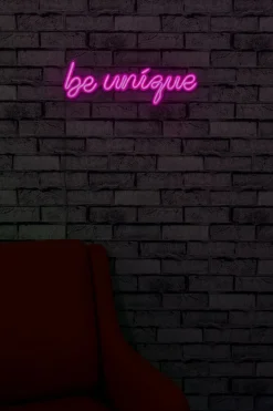 Neon Graph Dekorative LED-Beleuchtung aus Kunststoff | Rosa | 49 x 17 x 2 cm