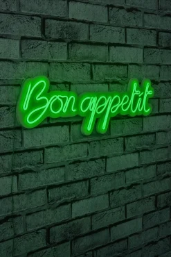 Neon Graph Dekorative LED-Beleuchtung aus Kunststoff | Grün | 60 x 18 x 2 cm