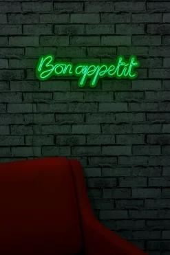 Neon Graph Dekorative LED-Beleuchtung aus Kunststoff | Grün | 60 x 18 x 2 cm