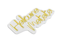 Neon Graph Dekorative LED-Beleuchtung aus Kunststoff | Gelb | 47 x 29 x 2 cm