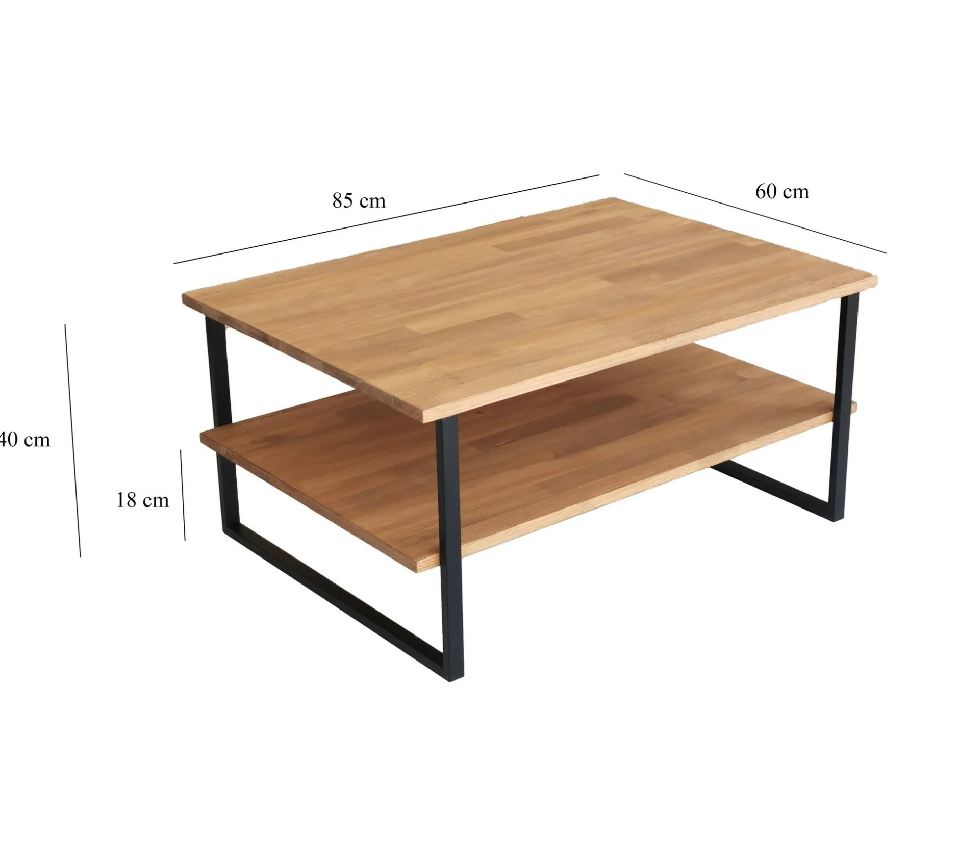 Neta C Couchtisch | Kiefernholz | Eiche