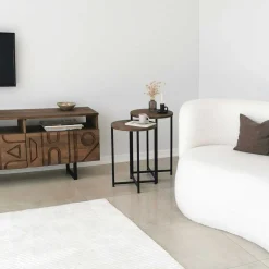 Neta Couchtisch | Kiefernholz | Walnuss