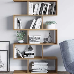 Nilüfer Bücherregal | 100 % MELAMIN | Walnuss