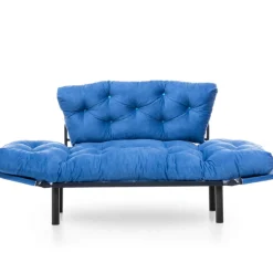 Nitta 2-Sitzer-Schlafsofa | Metallrahmen | Blau