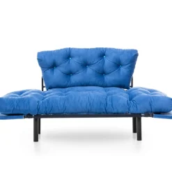Nitta 2-Sitzer-Schlafsofa | Metallrahmen | Blau